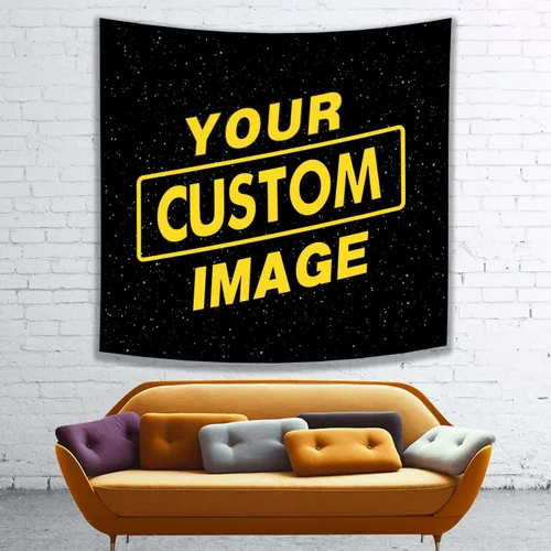 Vista 11 de GSHUJBV Tapiz personalizado para subir imágenes de fondo, tapiz personalizado para colgar en la pared, imprime cualquiera de tus diseños, pancartas