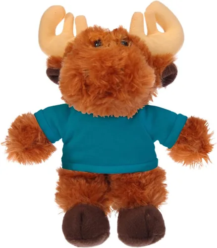 Vista 8 de Plushland Alce flexible de 8 pulgadas con camiseta, regalo personalizado, texto personalizado en la camiseta, gran regalo para el día de la madre