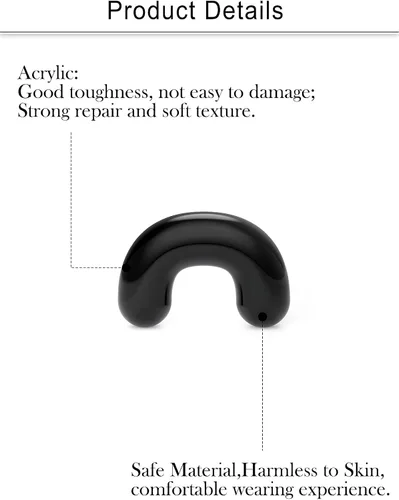 Vista 3 de Cisyozi 16G, 14G, 12G, 10G, 8G, 6G, 4G, 2G, kit de estiramiento de plástico hipoalergénico en forma de U, anillos de tabique para cirugía, trabajo