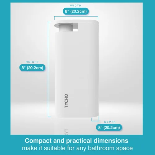 Vista 7 de TYCHO Dispensadores de ducha y champú hidratante y acondicionador hidratante (2+2) – No necesita herramientas para champú y acondicionador Champú