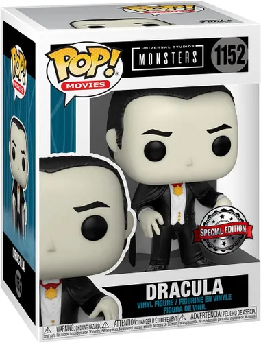 Vista 2 de POP Funko Universal Monsters Drácula 1931 - Figura exclusiva, color negro