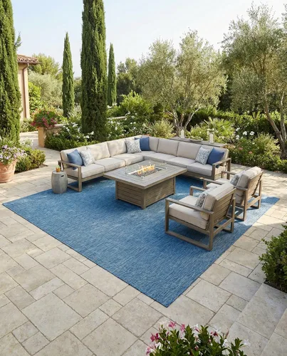 Vista 42 de Rugs.com Outdoor Solid Collection - Alfombra de pelo plano beige de 2 x 3 pulgadas, perfecta para entradas, cocinas, rincones de desayuno, piezas