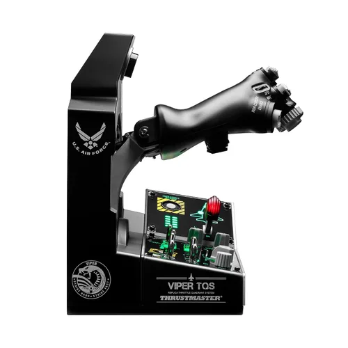 Vista 3 de Thrustmaster Viper TQS Mission Pack Metal Throttle Quadrant System, Throttle and Control Panel Included, 64 Action Buttons, 6 Axes, Licensed by the