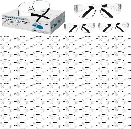 Vista 12 de Salfboy Ansi Z87.1 Certified Safety Glasses, Bulk Protection Glasses