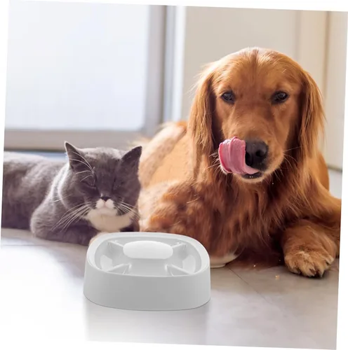 Vista 4 de Mipcase Comedero lento para mascotas para perros y gatos, platos divididos para mascotas, gran capacidad, fácil