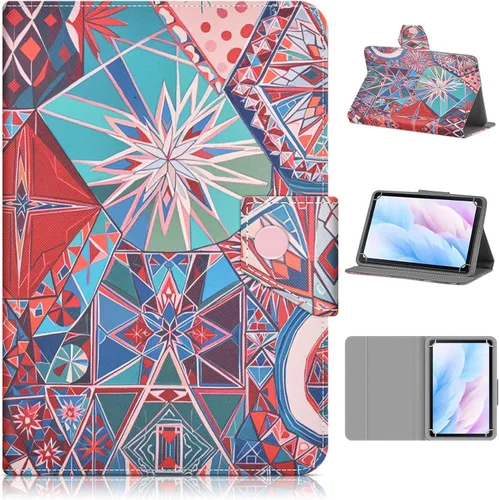 Vista 9 de DETUOSI Funda universal para tableta de 7.0 pulgadas, funda para tableta Android de 7 pulgadas, funda protectora portátil de viaje de piel sintética