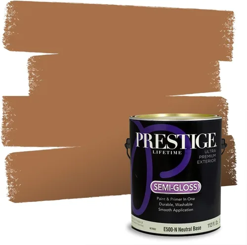 Vista 84 de PRESTIGE Pintura exterior e imprimación en uno, bronceado Aberdeen, plano, 1 galón