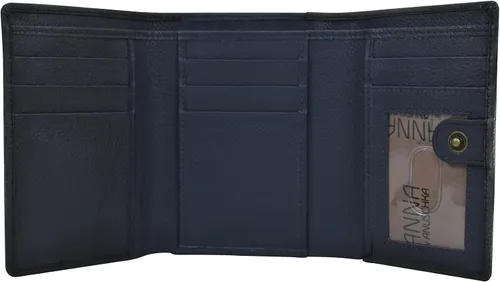 Vista 24 de Anna by Anuschka Cartera de tres pliegues pintada a mano para mujer de cuero