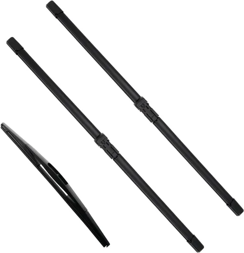 Vista 32 de JustCar - 3 limpiaparabrisas para Jeep Wangler 2007-2017 y Jeep Wrangler JK 2008-2018, repuesto de equipo original - 15, 15 y 12E pulgadas - juego