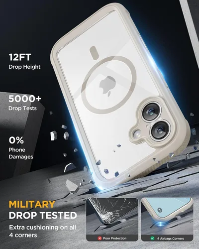 Vista 311 de Miracase Serie de vidrio para iPhone 11 de 6.1 pulgadas, funda protectora de cuerpo completo resistente mejorada con protector de pantalla de vidrio