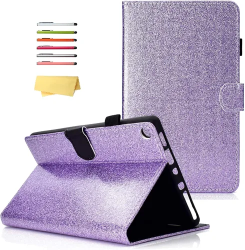 Vista 29 de Funda para Kindle Fire HD 8 de 8ª/7ª/6ª generación (2016/2017/2018) con soporte, soporte para lápices, bolsillos