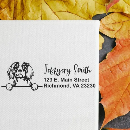 Vista 103 de American Bulldog Stamp Duo, Custom Return Address for Dog Lovers, Personalized Mail Mark for Letters and Cards