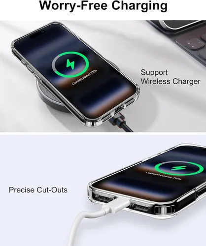 Vista 105 de HOOMIL Funda para iPhone 7 Plus/iPhone 8 Plus de 5.5 Pulgadas, sin amarillamiento, protección contra caídas, cubierta trasera dura transparente