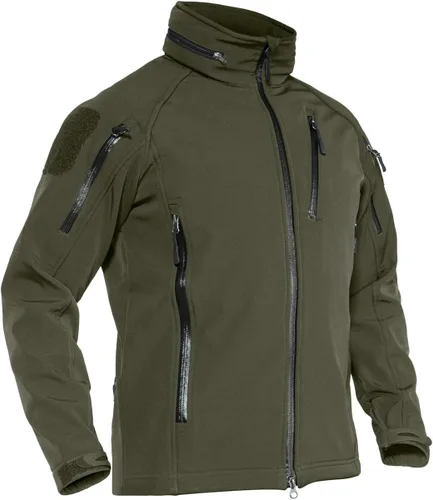 Vista 3 de TACVASEN Special Ops - Chaqueta táctica para hombre, resistente al agua, softshell y desmontable, con capucha