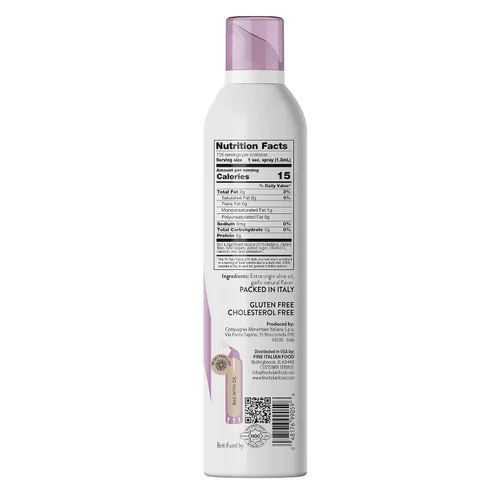 Vista 2 de Mantova Spray de aceite de oliva virgen extra con sabor a ajo, espray de cocina saludable para el corazón, perfecto para ensaladas, salsas de pasta