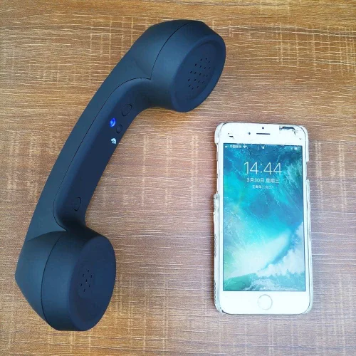 Vista 2 de Auricular Bluetooth Retro Micrófono Micrófono Confort Altavoz Receptor de Llamadas Teléfono Compatible con iPhone iOS Android iOS Teléfono Celular