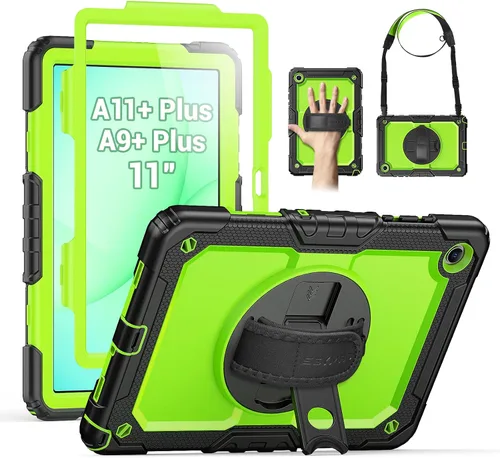 Vista 13 de SEYMAC - Funda protectora resistente a prueba de golpes para Samsung Galaxy Tab S6 Lite de 10.4 pulgadas 2024/2022/2020 (SM-P620/P610/P615), Negro