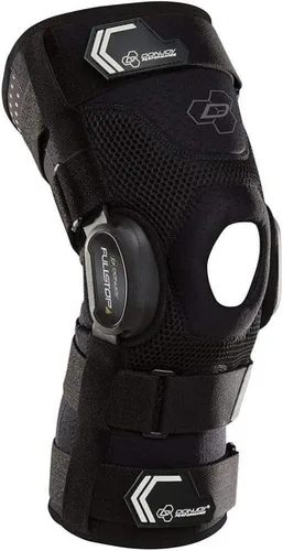 Vista 9 de DonJoy Performance Bionic rodillera de ACL de cierre completo - 4 puntos de apoyo con bisagras articuladas para protección de ligamentos, lesiones