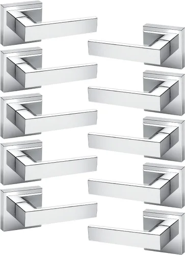 Vista 111 de KNOBWELL - Juego de cerradura con 1 picaporte resistente para puertas de una cara, ideal para puertas interiores reversibles, 0.93 libras
