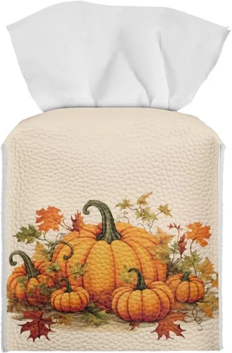 Vista 24 de 250th Anniversary Square Tissue Box Cover Pu Leather Tissue Holder Facial Paper Cover Waterproof Toilet Paper Holder for Bathroom Bedroom Modern
