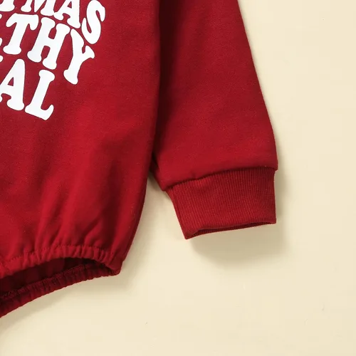 Vista 7 de MERSARIPHY Ropa de Navidad para bebé, sudadera para bebé, niño, niña, mameluco de Papá Noel para bebé, trajes de otoño e invierno