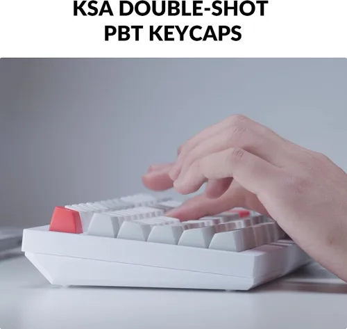Vista 4 de Keychron Q1 Pro Teclado mecánico inalámbrico personalizado, QMKVIA programable de aluminio completo 75% diseño BluetoothRGB con cable