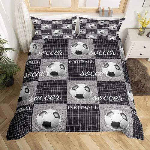 Vista 21 de Funda de edredón del espacio exterior, juego de ropa de cama bohemio para niños, funda de edredón de constelación de planeta para decoración de Negro
