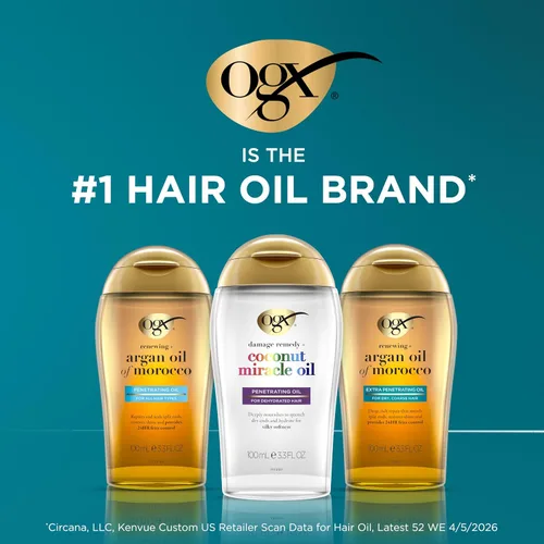 Vista 4 de OGX Renewing + Argan Oil of Morocco Extra Penetrating Oil, 3.3 fl. oz
