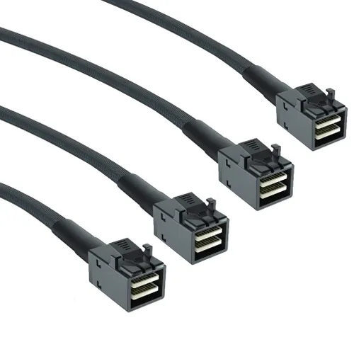 Vista 8 de H!Fiber.com Paquete de 2 cables internos Mini SAS SFF-8087 a SFF-8087, cable mini SAS interno de 1.6 ft, 36 pines, 6 Gbps, 100 ohmios