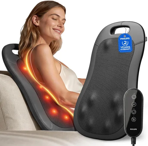 Vista 12 de PHILIPS Back Massager with Heat, Deep Tissue Massage Pillow for Relaxation