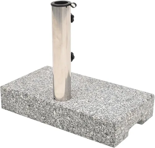 Vista 3 de Base de sombrilla de granito rectangular, soporte cuadrado de granito para exteriores, resistente a la intemperie, para patio, jardín, terraza
