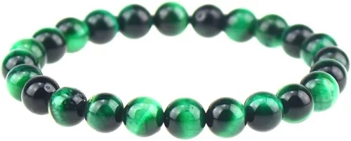 Vista 16 de Clearain Pulsera de Gemas Naturales 8 mm con Cuentas Redondas de Chakra, Cristal de Energía para Reiki, Curación Elástica y Elástica de 7 Pulgadas