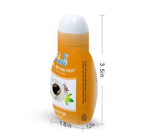Vista 8 de EZ-Sweetz Stevia & Monk Fruit (1.36 oz - Edulcorante líquido 300 porciones/botella)