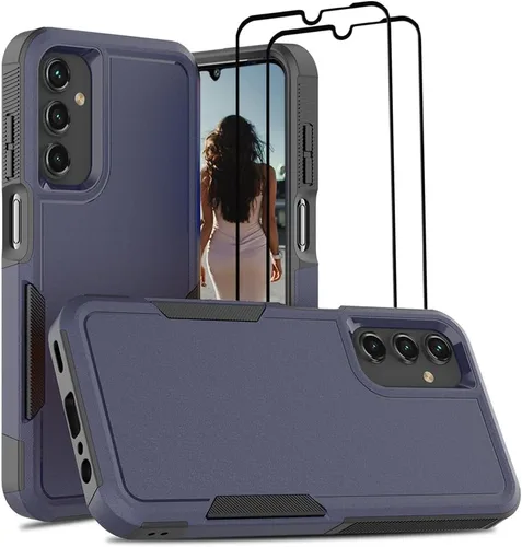 Vista 41 de Jeylly Funda compatible con Samsung Galaxy A12, Samsung Galaxy A12 con protector de pantalla de vidrio templado, protección contra caídas de grado