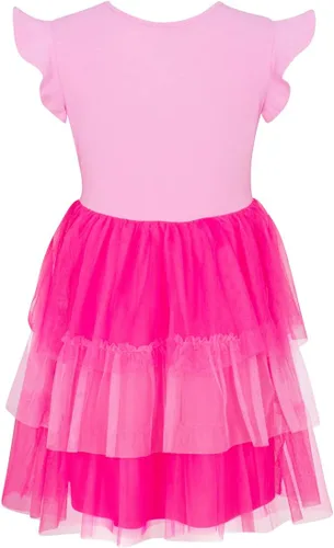 Vista 2 de My Little Pony Vestido - Vestido de fiesta de lentejuelas Pinkie Pie para niñas pequeñas y grandes 4-16