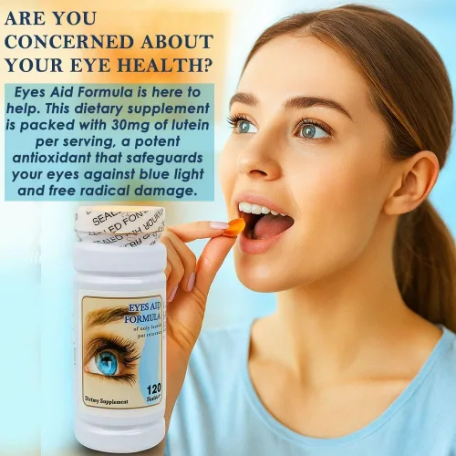 Vista 4 de Nu-Health Eye Aid Formula – 120 cápsulas blandas Fórmula de salud ocular con vitaminas para los ojos