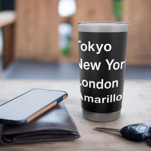 Vista 7 de Funny Amarillo City Stainless Steel Insulated Tumbler