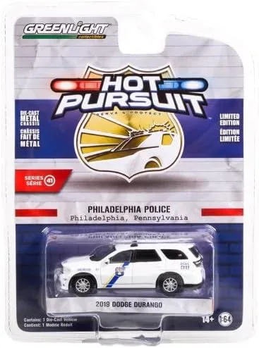 Vista 3 de Dodge Durango Policía 2019, color blanco - Greenlight 42990E/48-1/64 Escala Diecast Model Toy Car