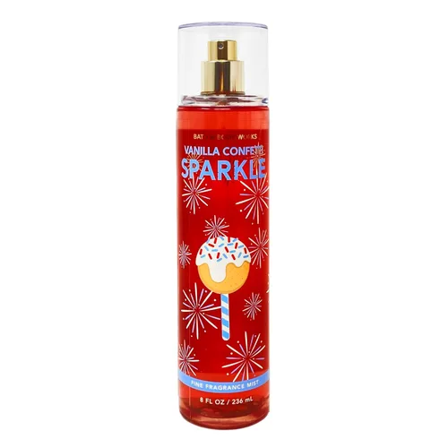 Vista 2 de Bath & Body Works Vanilla Confetti Sparkle - Paquete de 2 brumas de fragancia fina – 8 onzas líquidas cada una