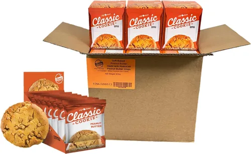 Vista 12 de Galletas de brownie Classic Cookie suavemente horneadas en forma redonda, 2 cajas, 16 galletas envueltas individualmente