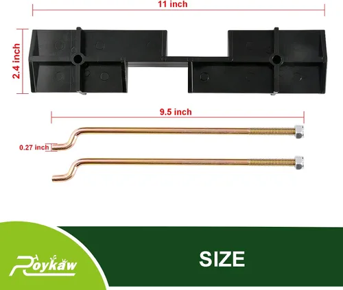Vista 5 de Roykaw EZGO - Placa de retención de batería con kit de varillas para carrito de golf eléctrico TXT 1994 en adelante de 36 voltios, reemplaza al OEM