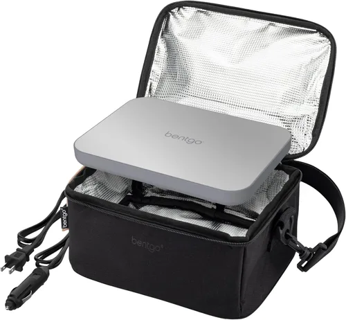 Vista 10 de Bentgo Heat - Bolsa de Almuerzo Eléctrica y Calentador de Alimentos para Recalentar Comidas en el Coche, en el Trabajo y Más - Caja de Almuerzo