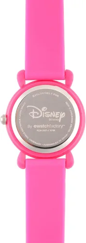 Vista 3 de DISNEY Princess - Reloj analógico de cuarzo con correa de silicona para niños, Rosado, Classic