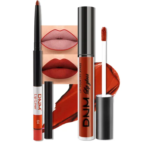 Vista 50 de evpct Juego de 2 lápices delineador de labios y lápiz labial líquido mate de 24 horas, color ciruela púrpura, maquillaje para mujer, lápiz labial