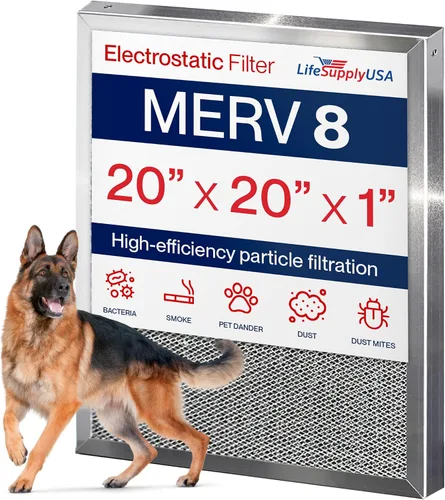 Vista 22 de Filtro de aire electrostático de 12x12x1, MERV 8, lavable, reutilizable, filtro de horno para CA/HVAC, ahorro de energía, fácil de limpiar, duradero