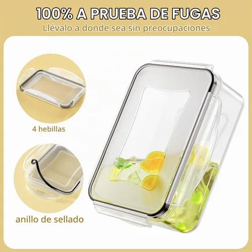 Vista 4 de AISOON 40 recipientes grandes de almacenamiento de alimentos de 85 onzas con tapas (20 recipientes y 20 tapas), apilables, herméticos, a prueba
