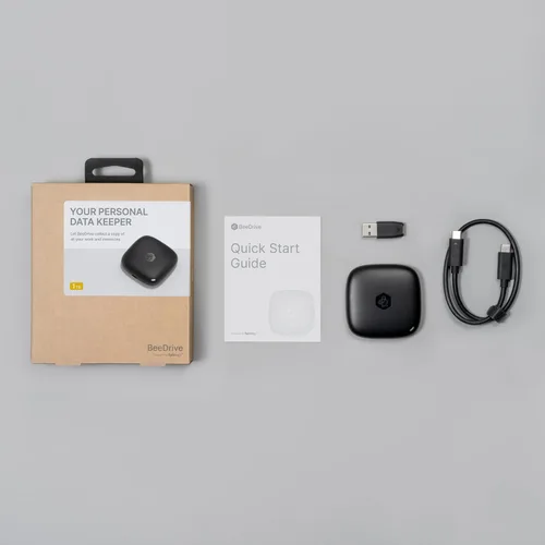 Vista 7 de Synology BeeDrive 1TB │ Copia de seguridad simultánea de archivos de Windows y fotos de iOS/Android │ Transfiere archivos de teléfono inteligente a