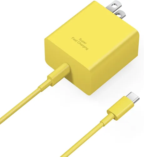 Vista 7 de Cargador USB C súper rápido, cargador tipo C bloque de carga rápida con cable tipo C a C de 6 pies para Galaxy S25 Negro