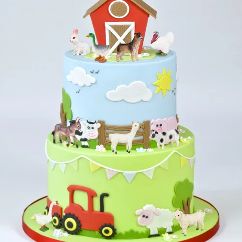 Vista 4 de SIENON Juego de 12 piezas de figuras de animales de granja, mini juguetes de plástico realistas para niños, juego educativo de animales de granja