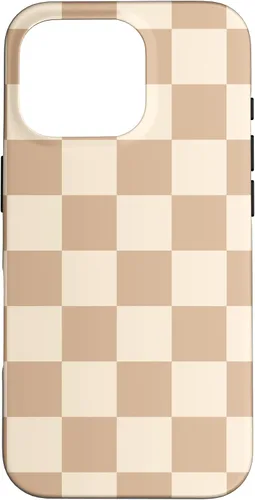Vista 20 de Light Beige Classic Checkered Big Checkerboard Case for iPhone 17